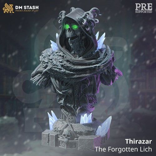 Thirazar Bust - The Printable Dragon