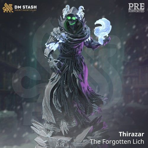 Thirazar The Forgotten Lich - The Printable Dragon