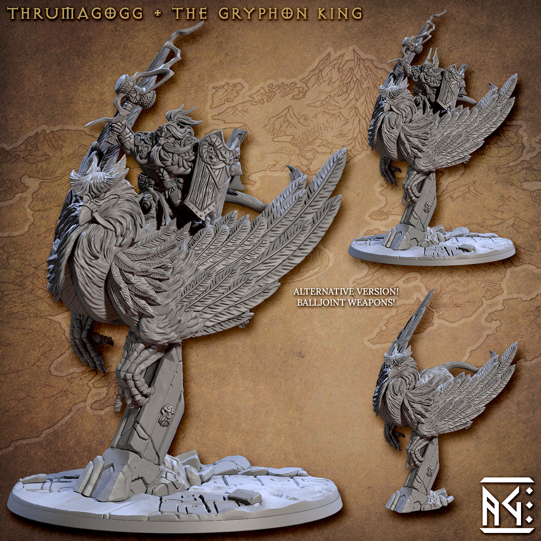 Thrumagogg - The Gryphon King - The Printable Dragon