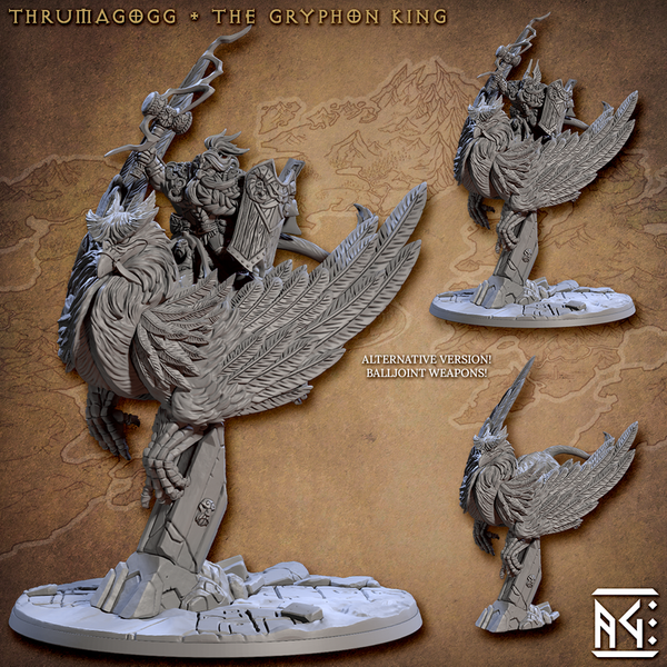 Thrumagogg - The Gryphon King 3D-printed model