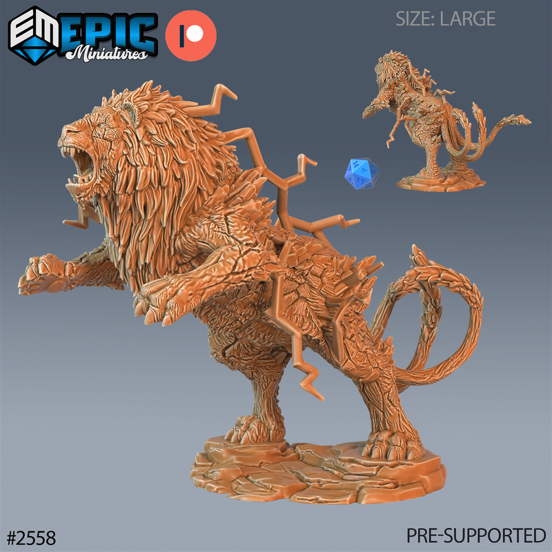 Thunder Lion 3D-printed model