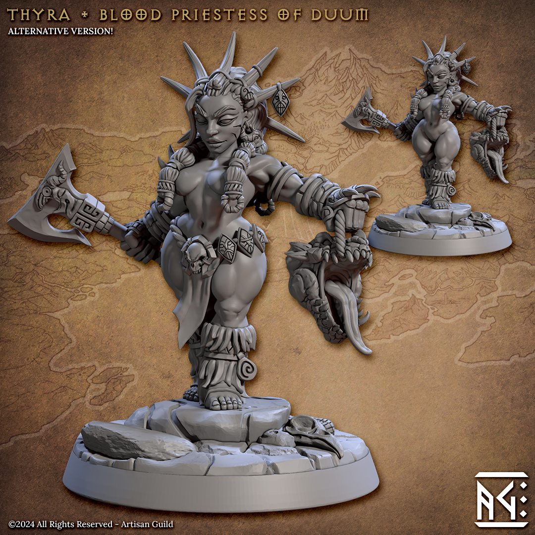 Thyra Blood Priestess of Duum - The Printable Dragon