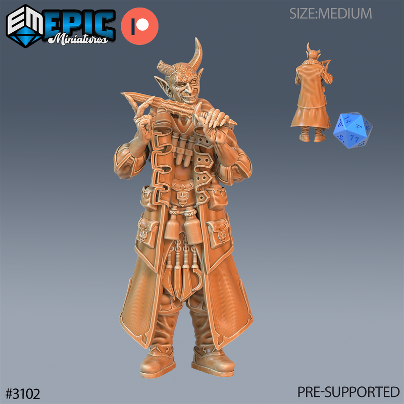 Tiefling Rogue 3D-printed model