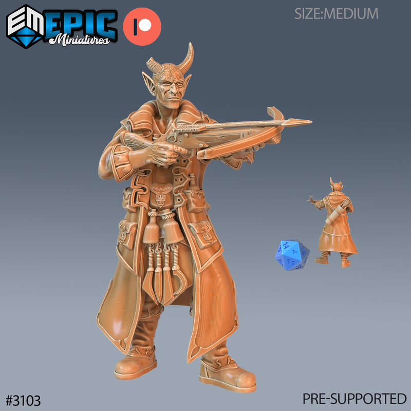 Tiefling Rogue 3D-printed model