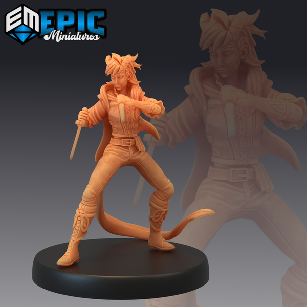 Tiefling Seafarer 3D-printed model