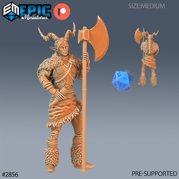 Tiefling Viking 3D-printed model