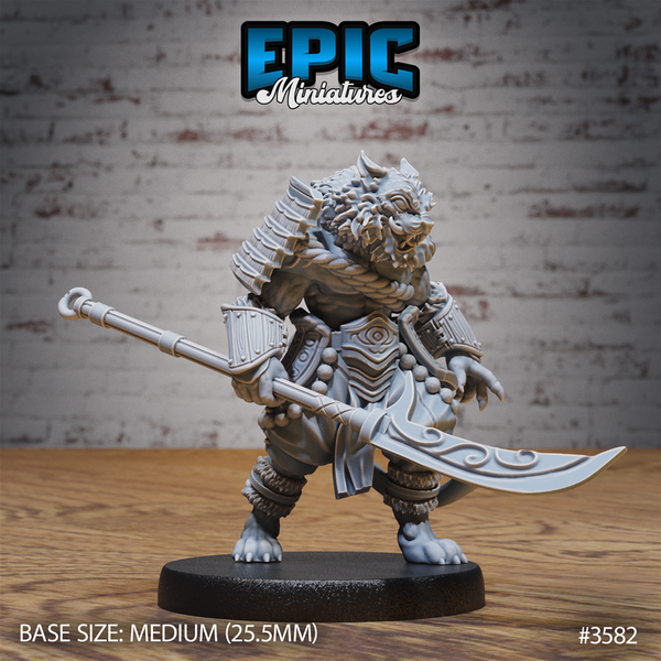Tiger folk Samurai 3D-printed model