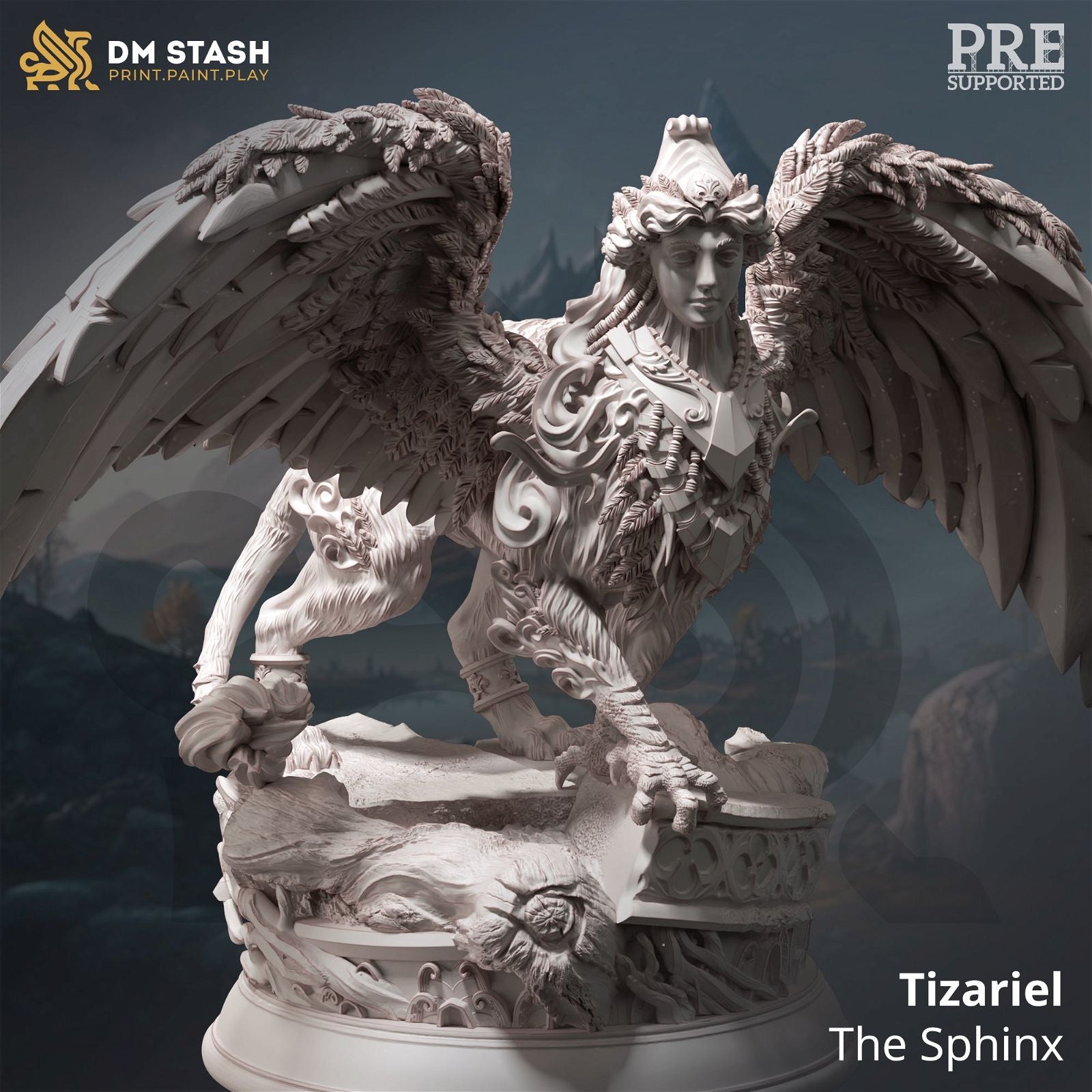 Tizariel The Sphinx - The Printable Dragon