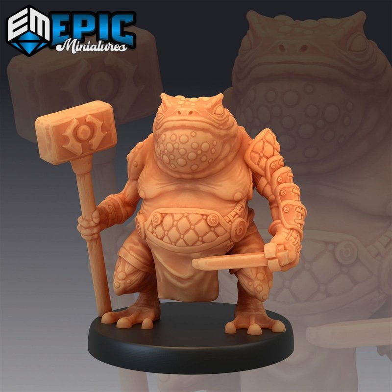 Toad Folk 3D-printed model