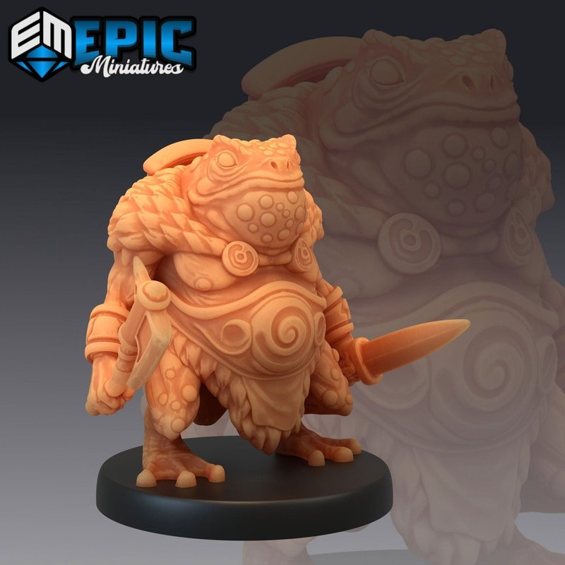 Toad Folk 3D-printed model