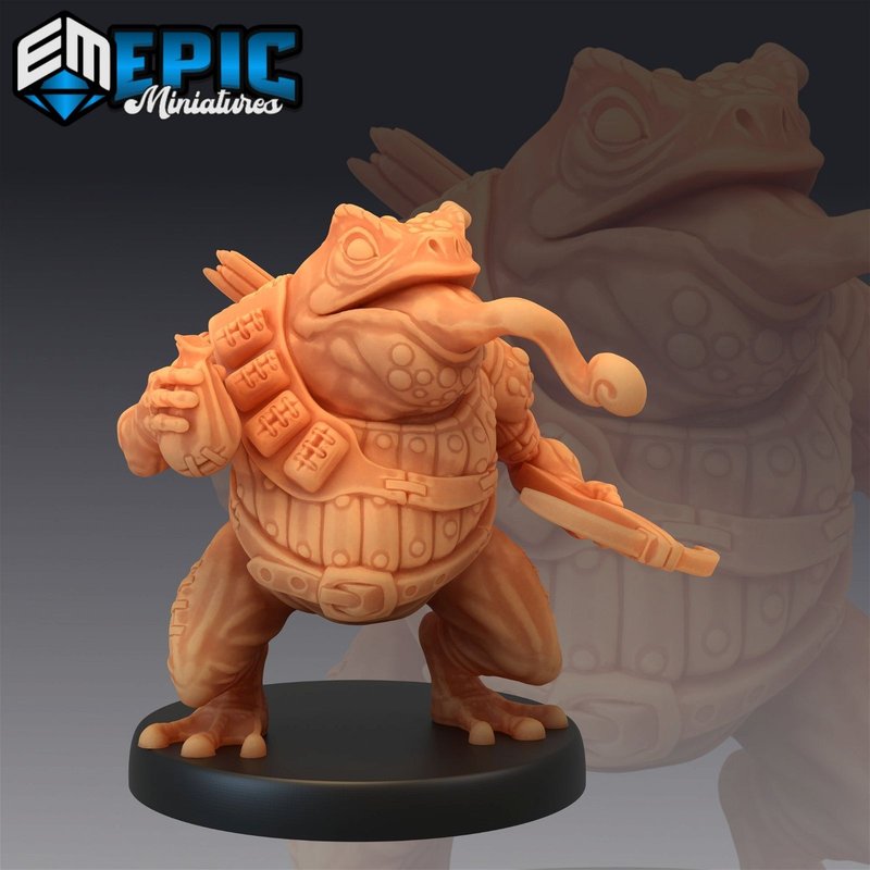 Toad Folk 3D-printed model