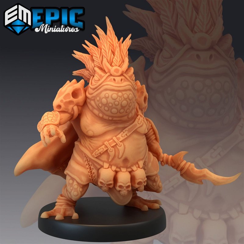 Toad Folk 3D-printed model