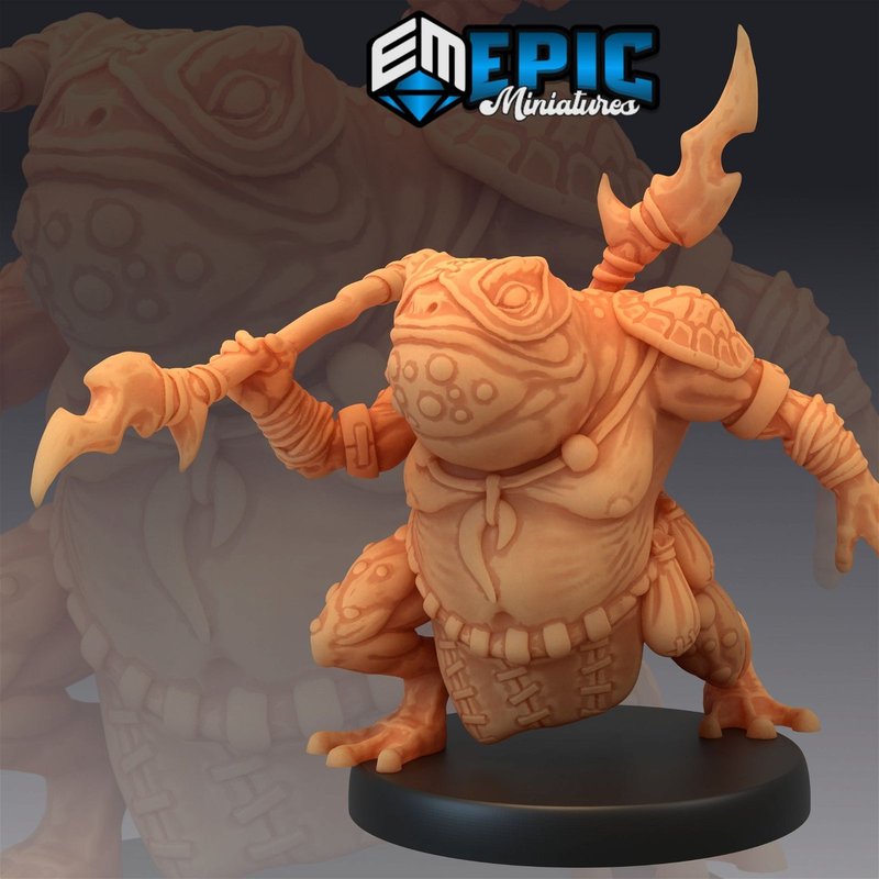 Toad Folk 3D-printed model