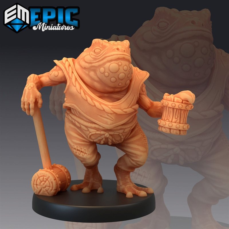 Toad Folk 3D-printed model