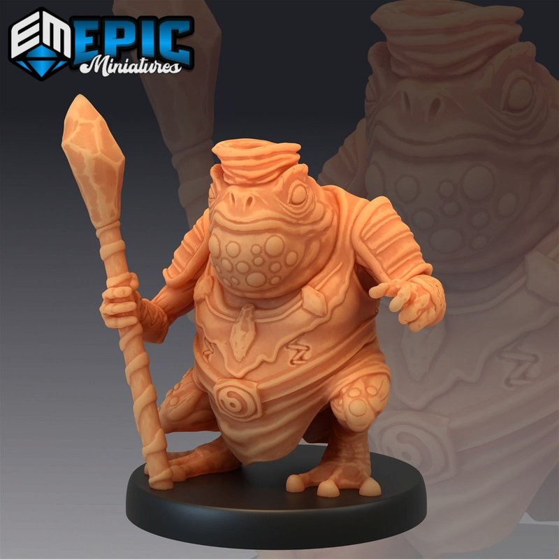 Toad Folk 3D-printed model
