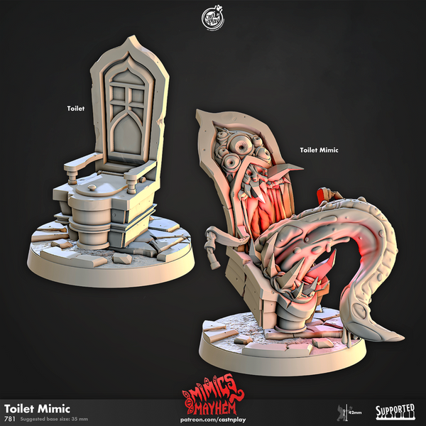 Toilet Mimic 3D-printed model