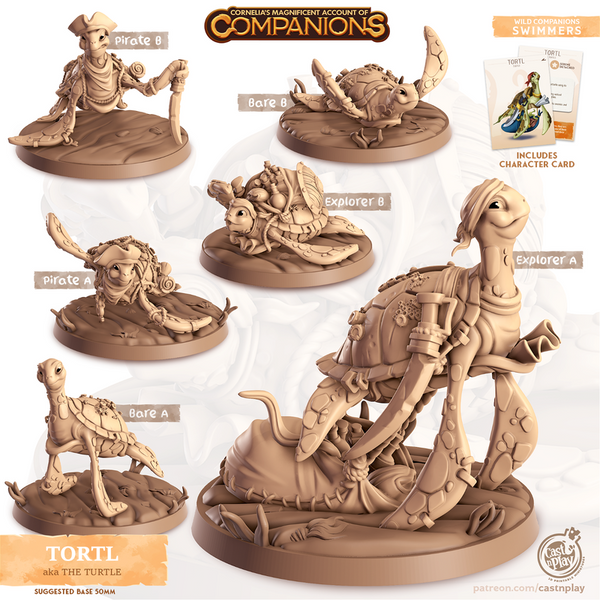 Tortl The Turtle 3D-printed model