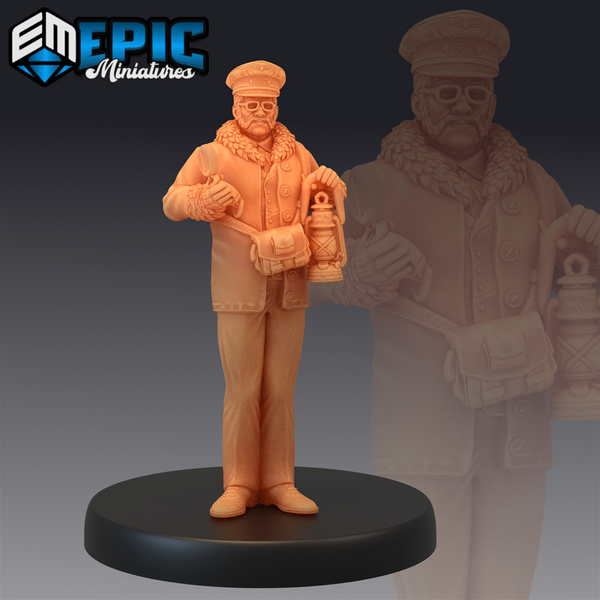 Train Conductor 3D-printed model