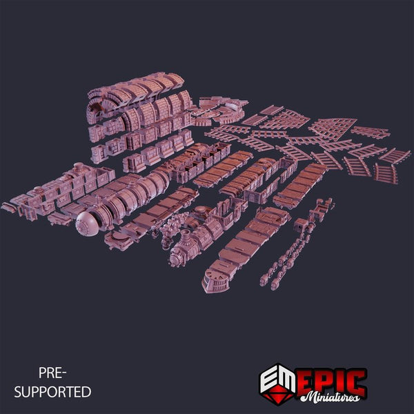 Train Railway 3D-printed model