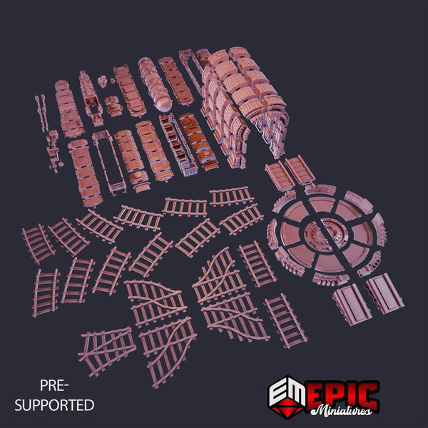 Train Railway 3D-printed model
