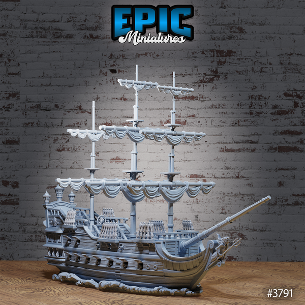 Treasure Galleon Ship - The Printable Dragon