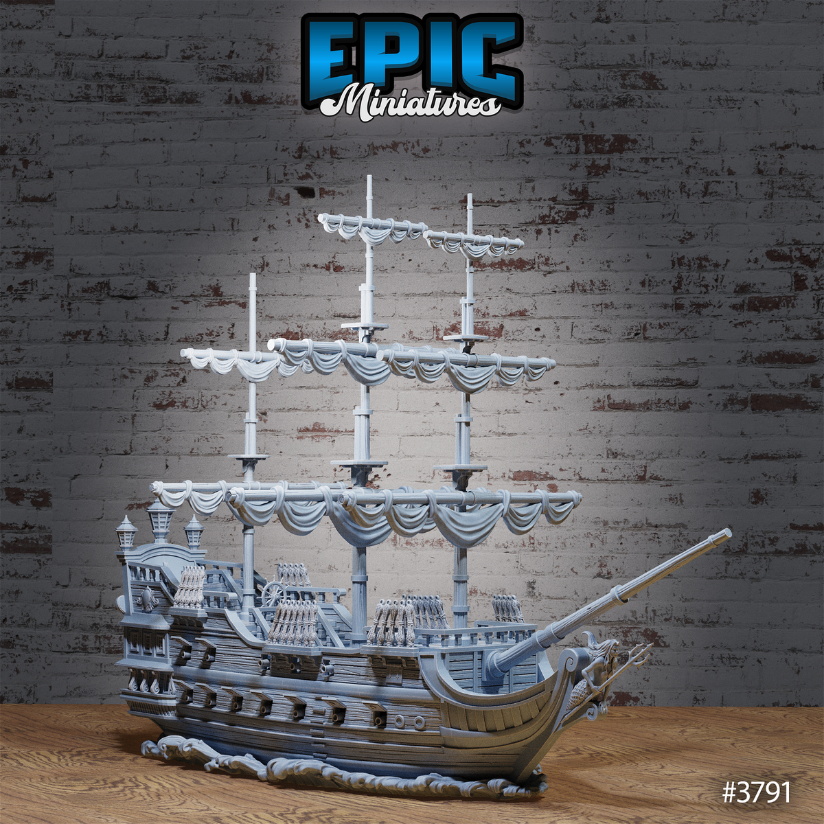 Treasure Galleon Ship - The Printable Dragon