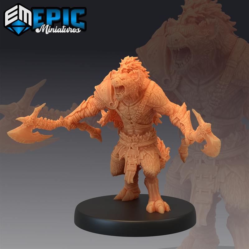 Tribal Gnoll 3D-printed model