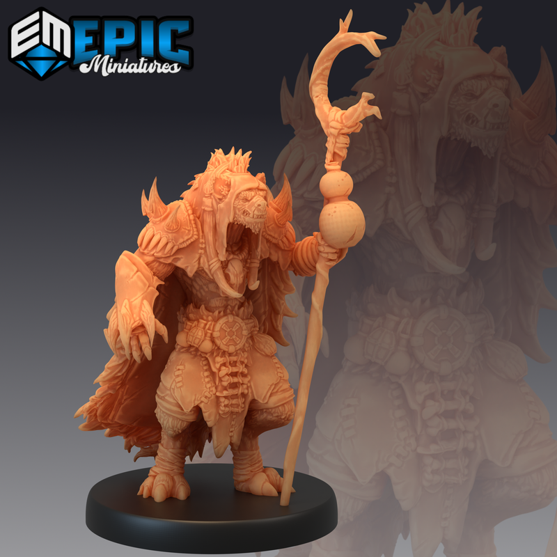 Tribal Gnoll 3D-printed model