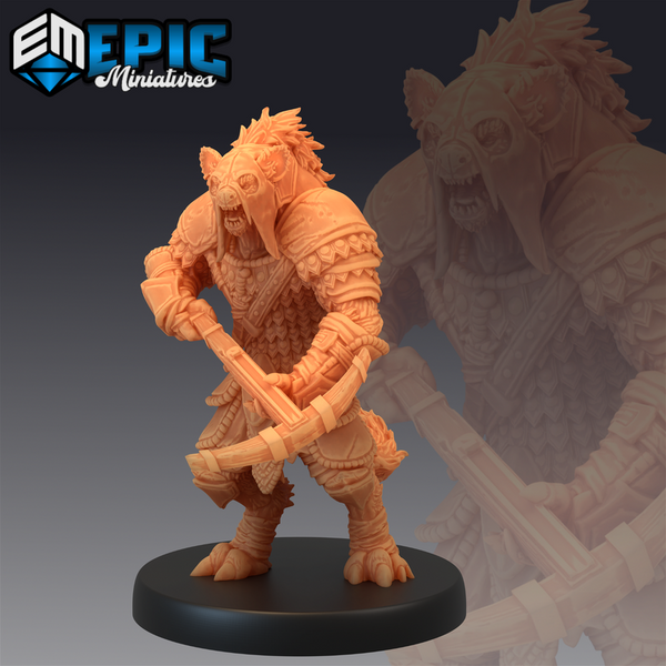 Tribal Gnoll 3D-printed model