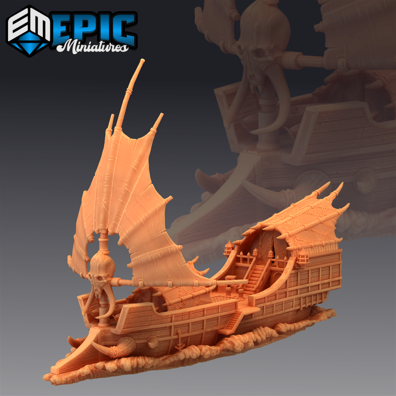 Tribal Ship The Ramhorn 3D-printed model