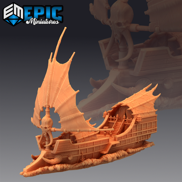 Tribal Ship The Ramhorn 3D-printed model