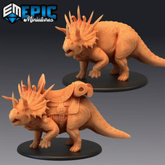 Triceratops 3D-printed model