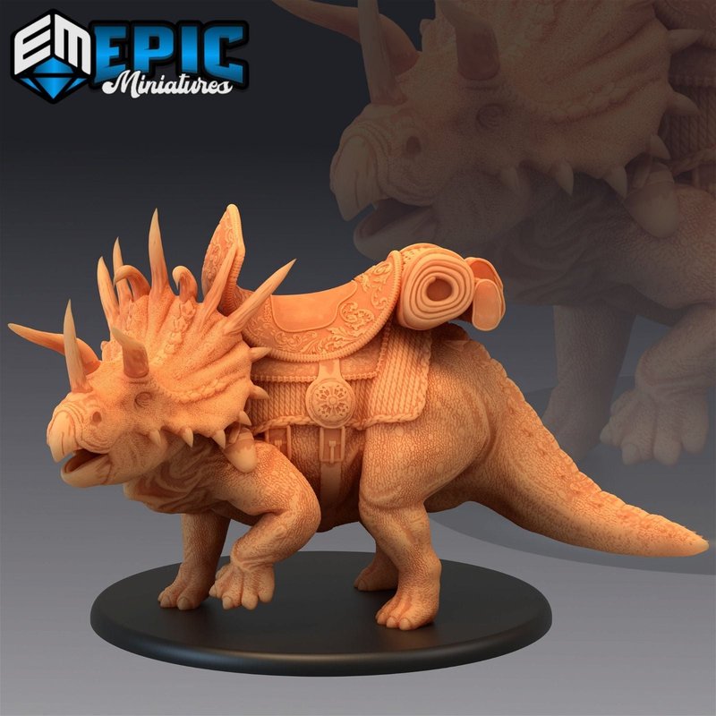 Triceratops 3D-printed model