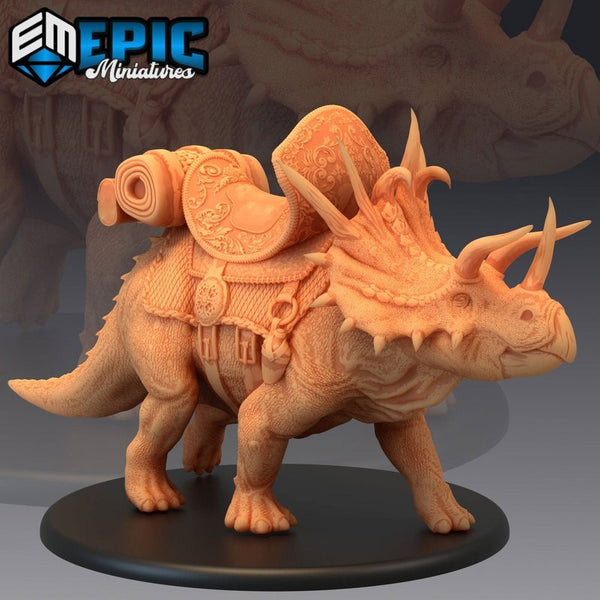 Triceratops Walking 3D-printed model