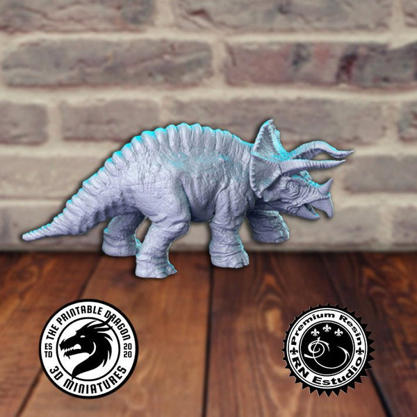 Triceratops 3D-printed model