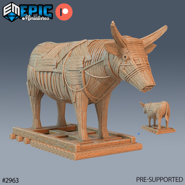 Trojan Bull 3D-printed model