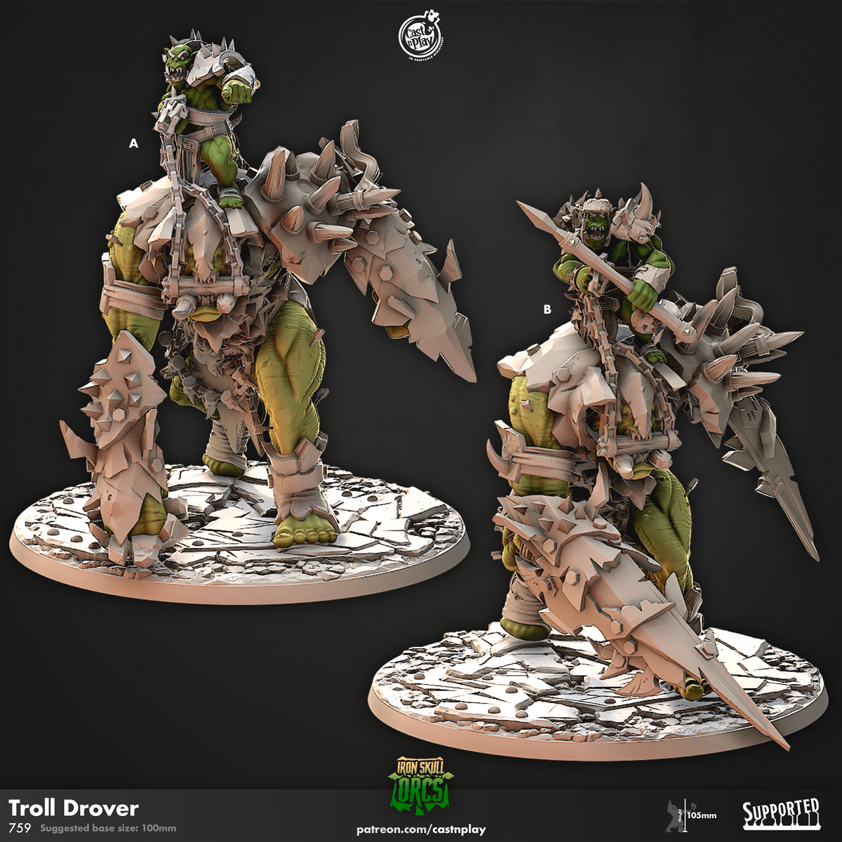 Troll Drover - The Printable Dragon