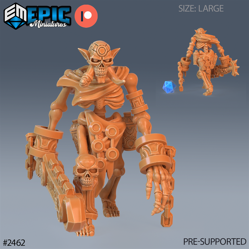 Troll Skeleton 3D-printed model