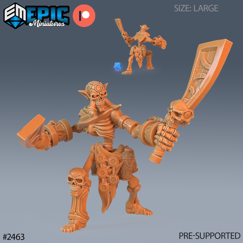 Troll Skeleton 3D-printed model