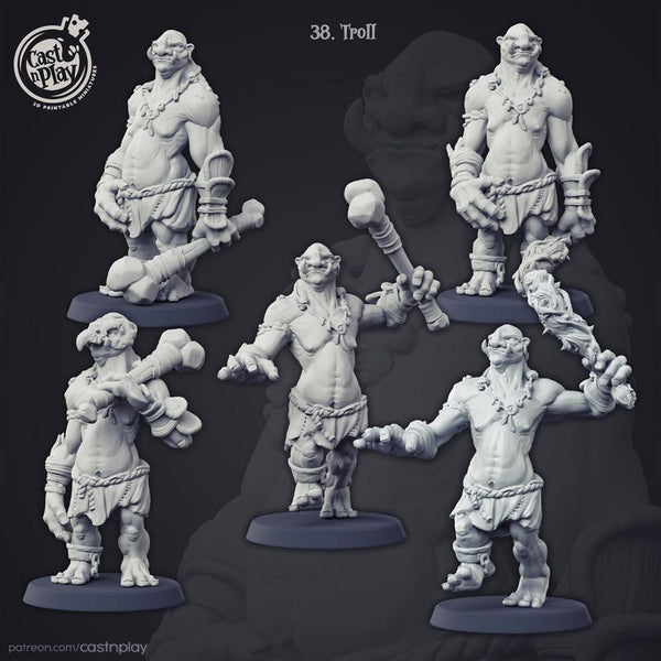 Trolls 3D-printed model
