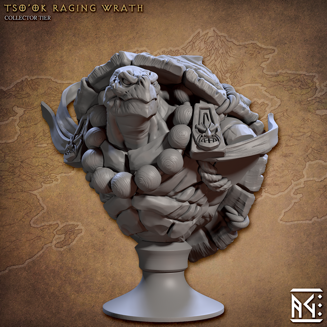 Tso'ok Bust - The Printable Dragon