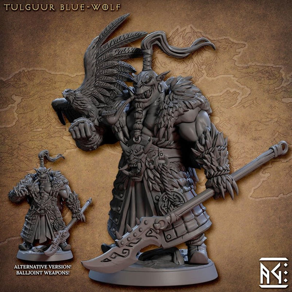 Tulguur Blue-Wolf 3D-printed model