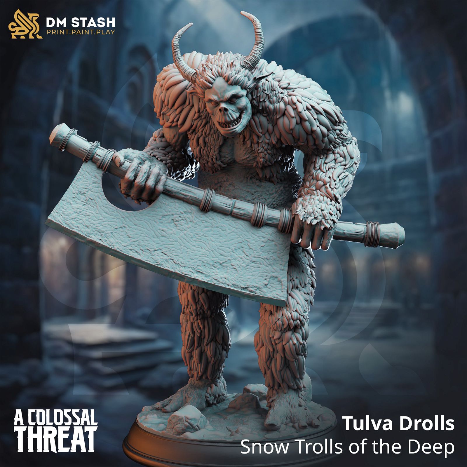 Tulva Drolls - Snow Trolls of the Deep - The Printable Dragon