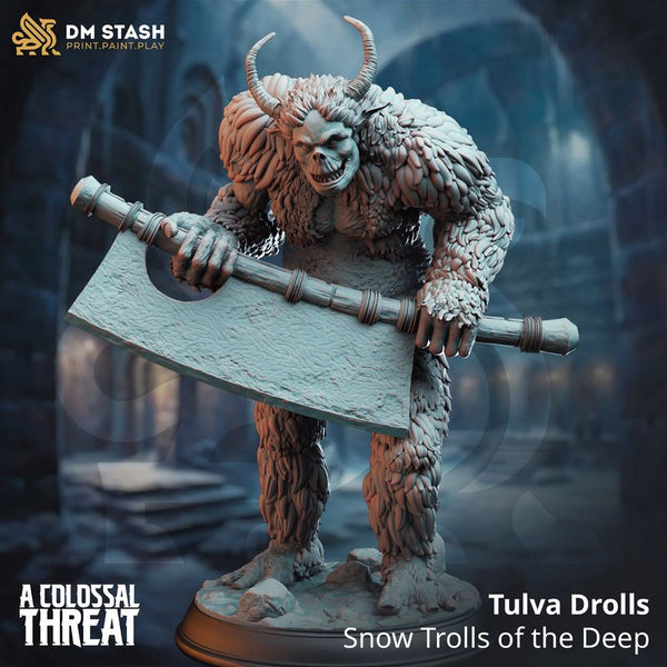 Tulva Drolls - Snow Trolls of the Deep 3D-printed model