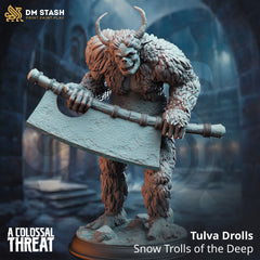 Tulva Drolls - Snow Trolls of the Deep - The Printable Dragon