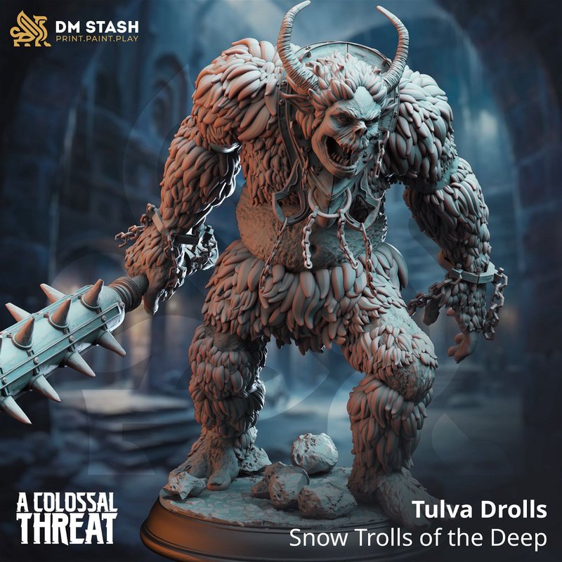 Tulva Drolls - Snow Trolls of the Deep 3D-printed model