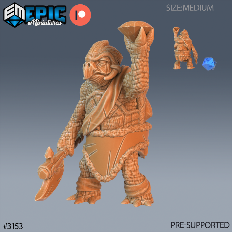 Turtle Folk Tribe 3D-printed model