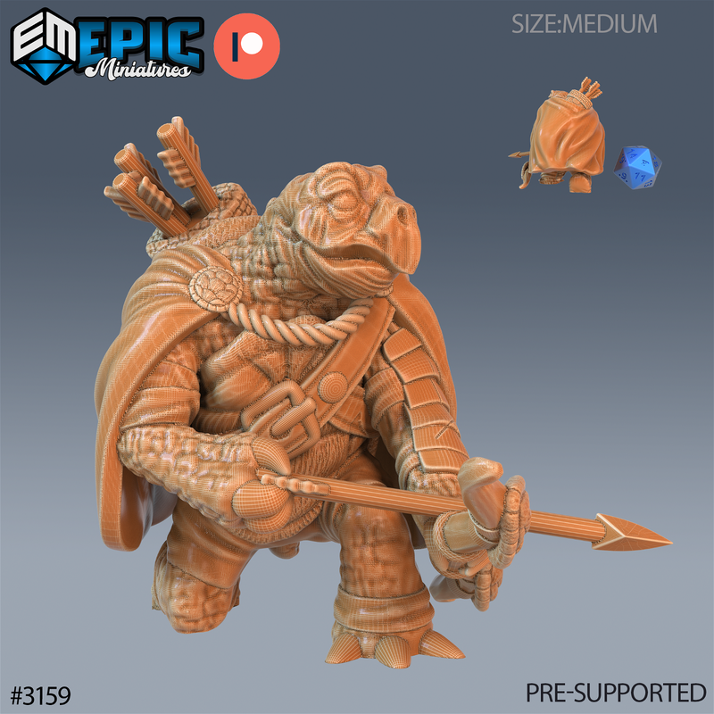 Turtle Folk Tribe 3D-printed model
