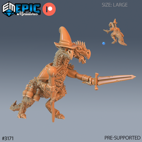 Two Headed Dragon Adventurer 3D-printed model