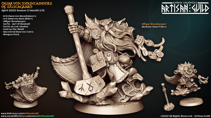 Ulfgar Runekeeper 3D-printed model